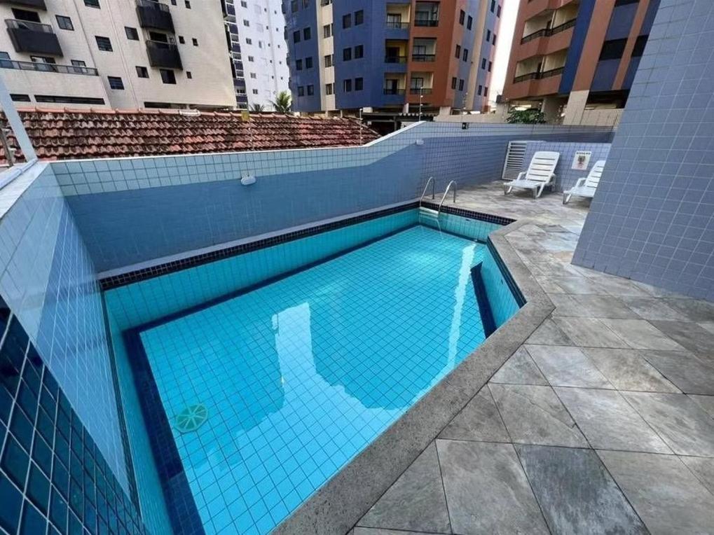 Apto Vista Mar, 8 Pessoas, Varanda Gourmet, Pe Na Areia! Praia Grande  Esterno foto