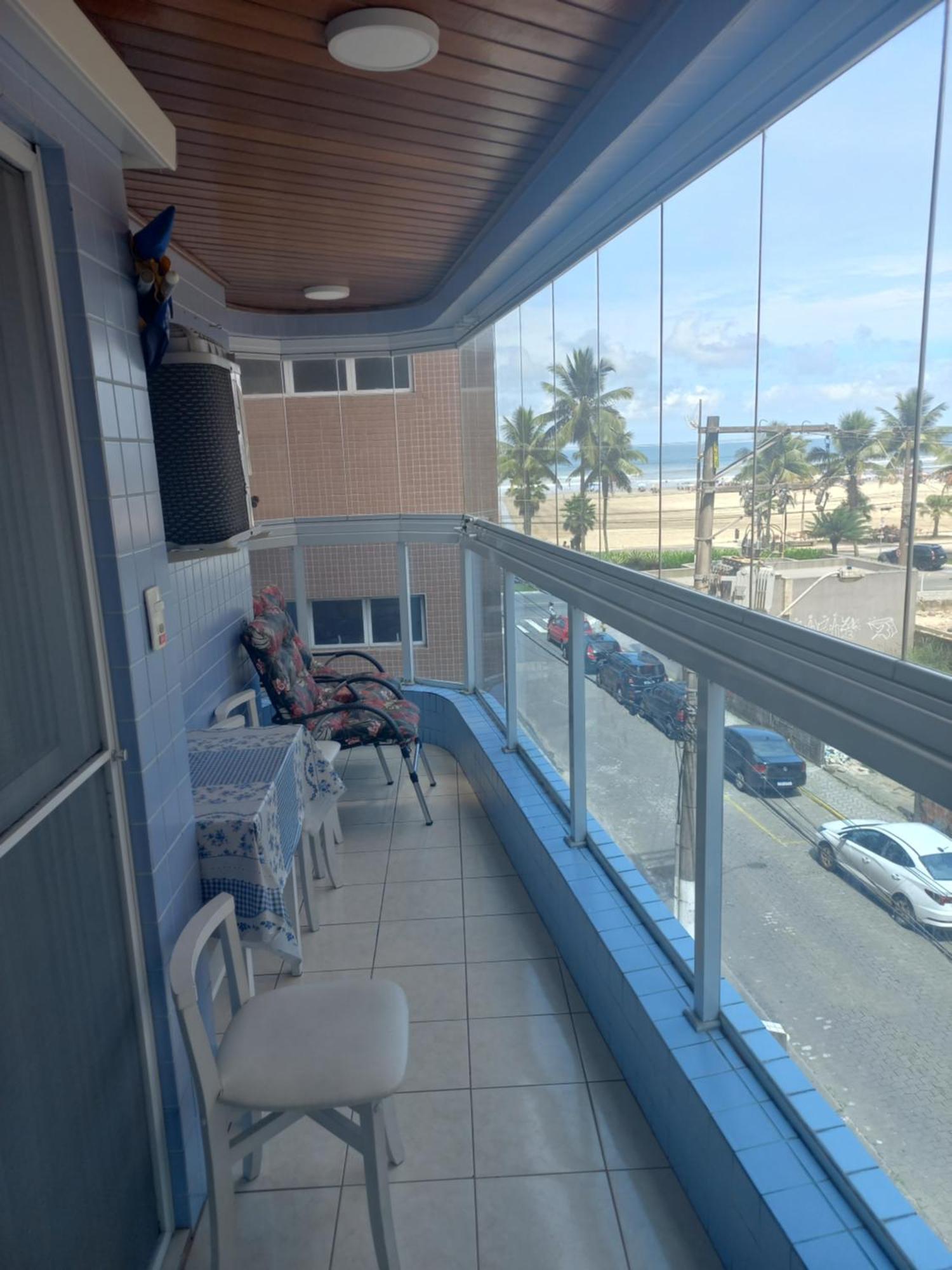 Apto Vista Mar, 8 Pessoas, Varanda Gourmet, Pe Na Areia! Praia Grande  Esterno foto